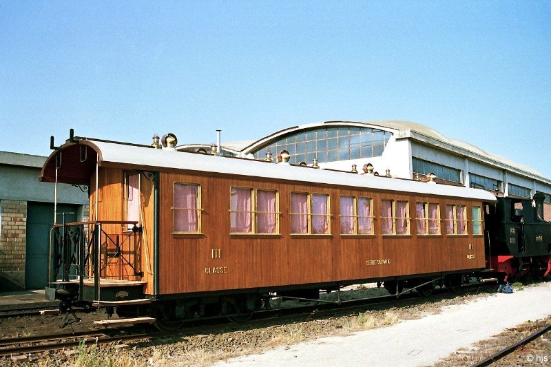 Historischer Personenwagen Nr. 406 in Monserrato (14. September 1989)