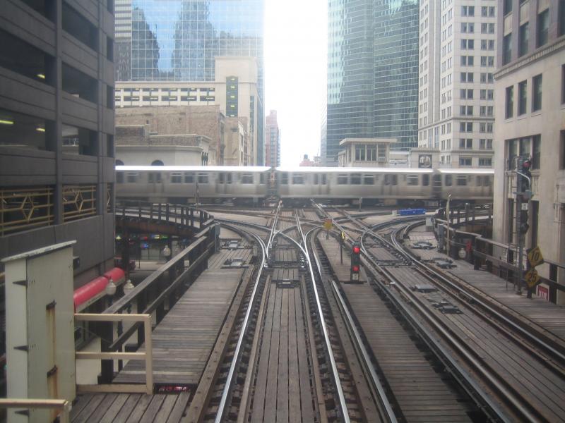 Hochbahnkreuzung in Chicago