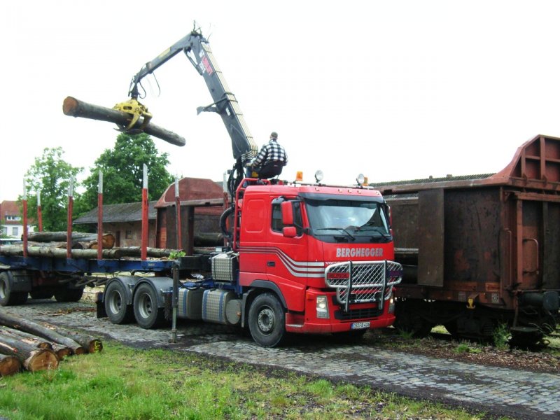 Holzverladung am 12.5.2007 in Bad Laer.