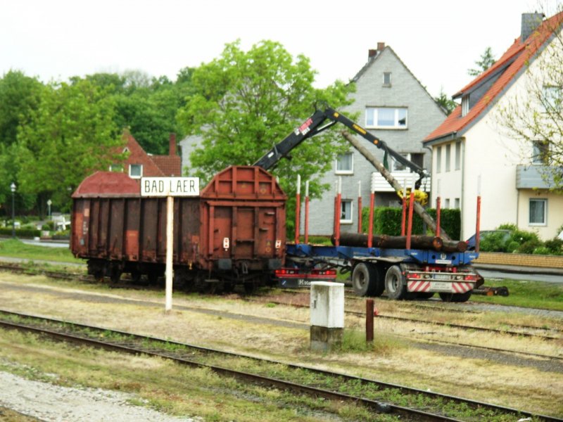 Holzverladung am 12.5.2007 in Bad Laer.
