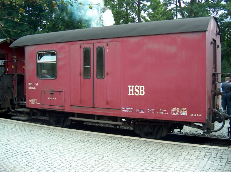 HSB 905-151 im Bf Drei Annen Hohne; 11.08.2008