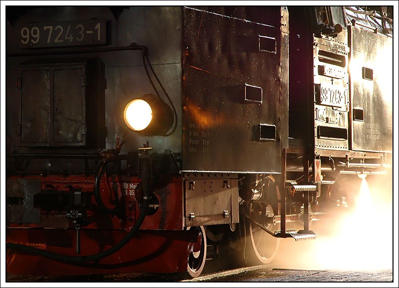 HSB Impression, aufgenommen am Abend des 9.10.2007 im Depot in Wernigerode.