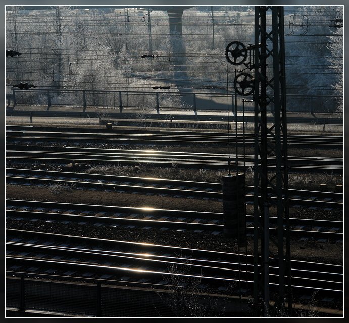 Hute am Rangierbahnhof Mnchen