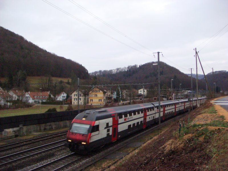 IC 2000 Zrich-Basel SBB bei Tecknau am 09.01.2008