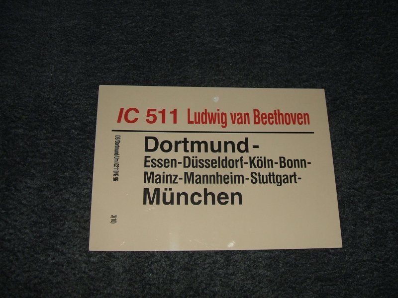 IC 511  Ludwig van Beethoven  Dortmund - M�nchen.(16.10.2007)