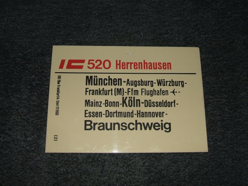 IC 520  Herrenhausen  Mnchen - Braunschweig