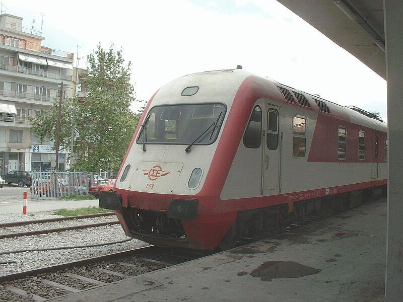 IC 663 Athen - Thessaloniki am 21.04.2002 in Thessaloniki.