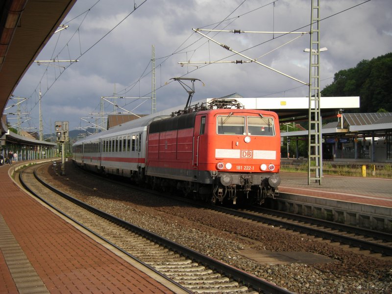 IC nach Stuttgart in Eisenach Um 17.46 Uhr am 07.06.09.