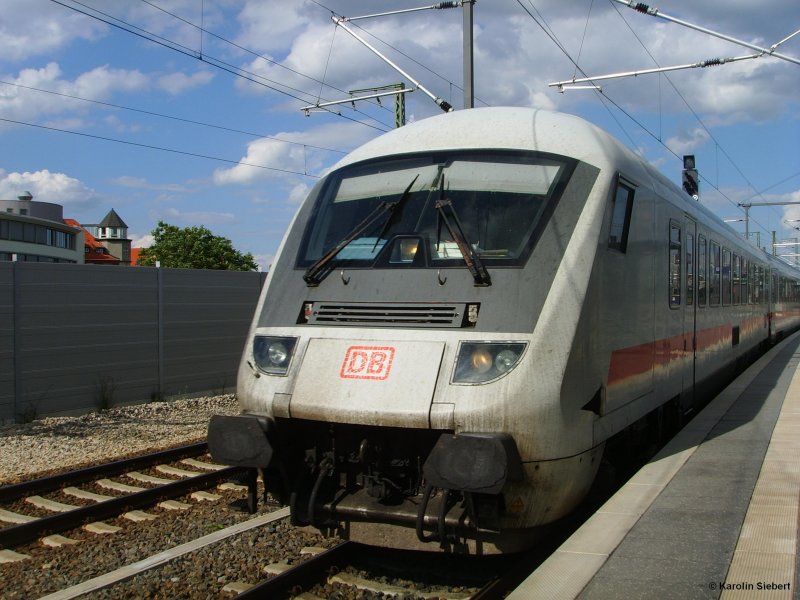 IC-Steuerwagen - Einfahrt in den Erfurter Hauptbahnhof am 17.06.2007