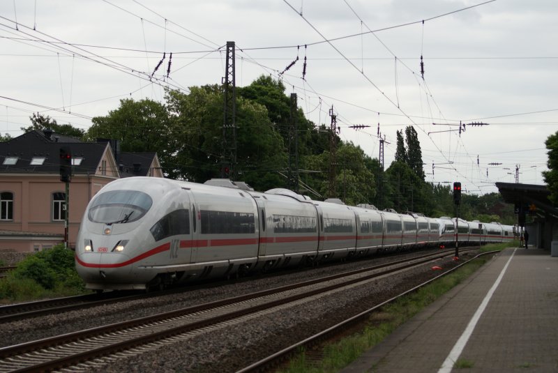 ICE 3 Doppeltraktion in Hilden am 16.05.2009 als Umleiter aufgrund eines Streiks in Dsseldorf Hbf