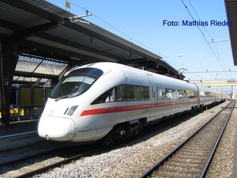 ICE  Darmstadt ? bei der Einfahrt in den Zrcher HB am 12. Mai 08