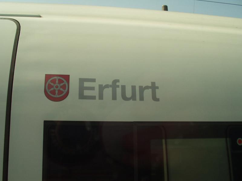 ICE  Erfurt  in Augsburg.