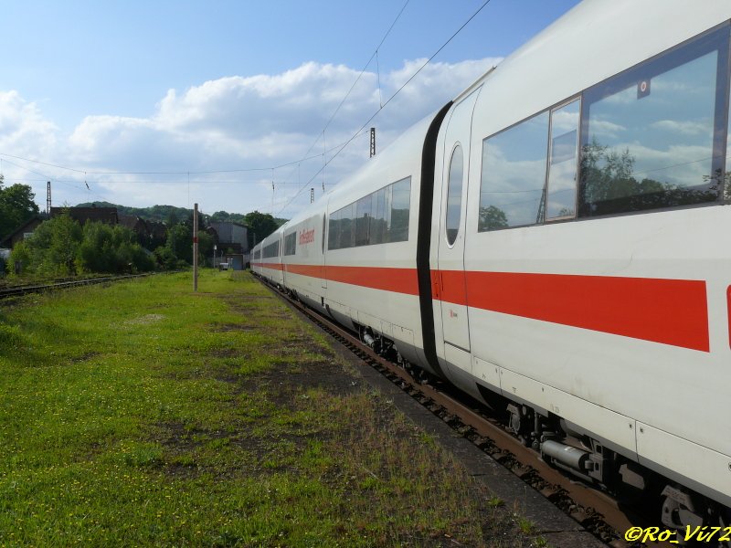 ICE  Schwerin  wartet in Wengern-Ost auf die Ausfahrt. 18.05.2008.