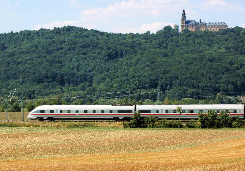 ICE_T 4111 unter halb von kloster Banz mit 160km/h unterwegs nach Bamberg Kbs 820