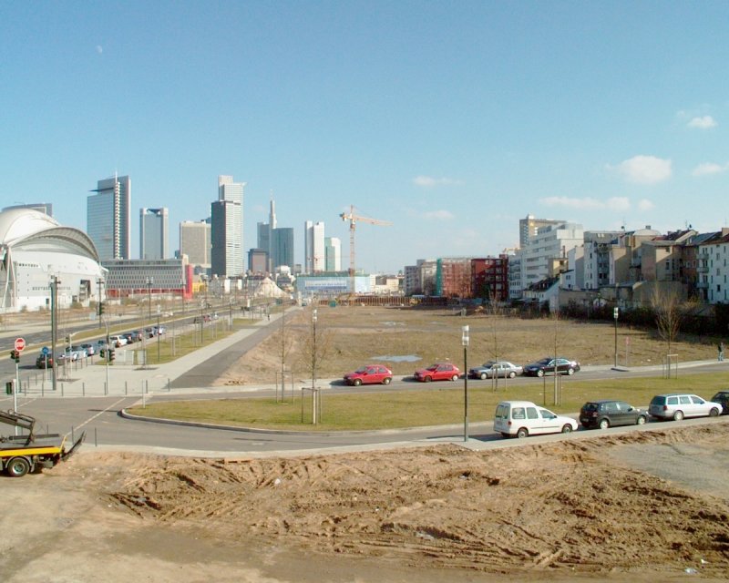 Ich glaube, da ist das Gelnde des ehemaligen Hauptgterbahnhofes in Frankfurt. Hier der Blick nach Osten; Mai 08