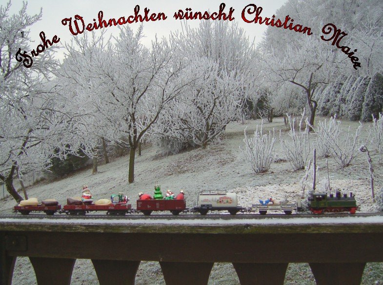 Ich wnsche allen Fotografen von Bahnbildern ein Frohes Weihnachtsfest und ein Guten Rutsch. 