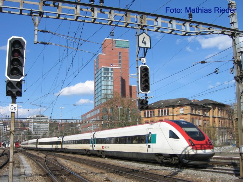 ICN von Konstanz fhrt in Winterthur ein, am 13.04.07