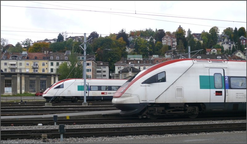 ICN Vincenzo Vela und Niklaus Riggenbach begegnen sich in St.Gallen. (04.10.2008)