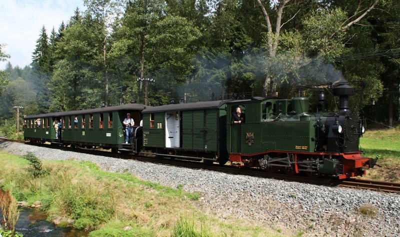 IK Nr.54 ist am 30.08.09 zwischen Schlssel und Jhstadt unterwegs.