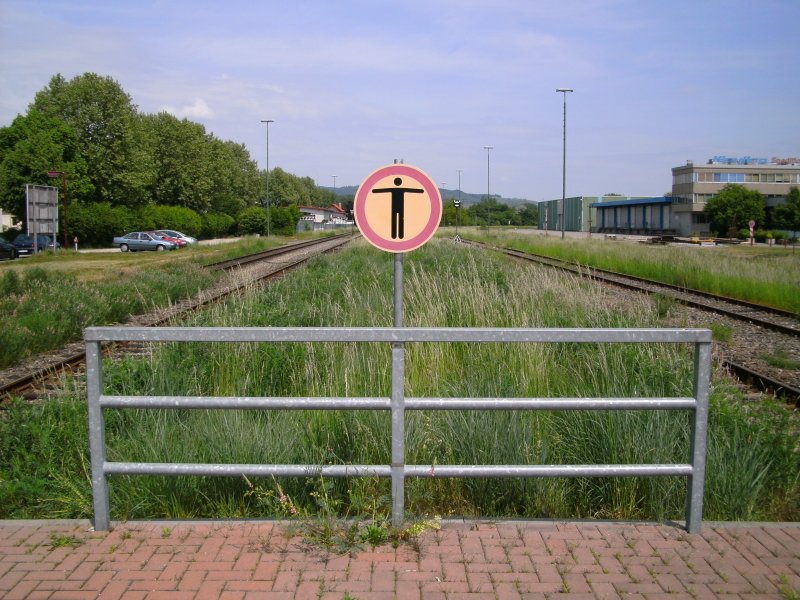 Im Bahnhof Breisach am 10.05.2009.
