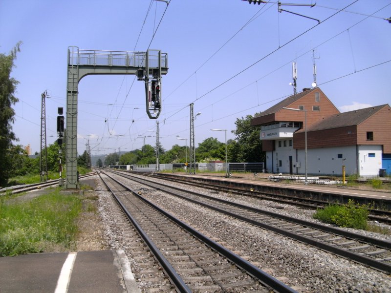 Im Bahnhof Denzlingen am 25.05.2009.