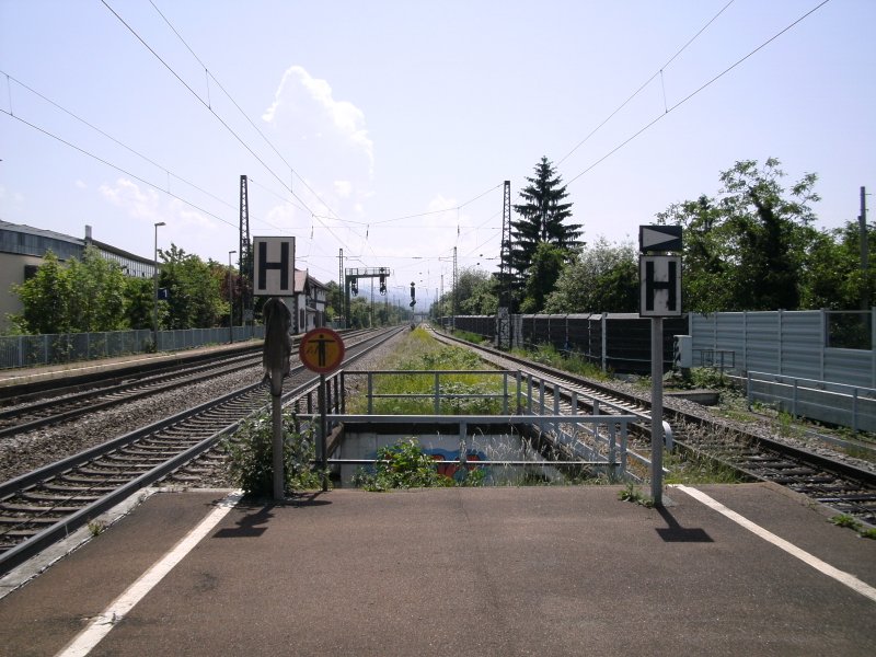 Im Bahnhof Denzlingen am 25.05.2009.