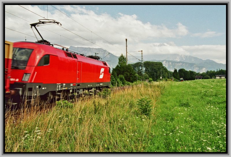Im Sommer 2005 konnte Ich die 1116 051 bei der Befrderung des Containerzuges von Linz zum Brenner, beim Kloster Reisach ablichten.