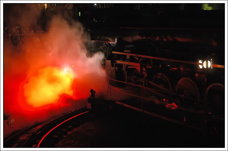 Impression von der Abendparade in Wolsztyn am 2.5.2008.