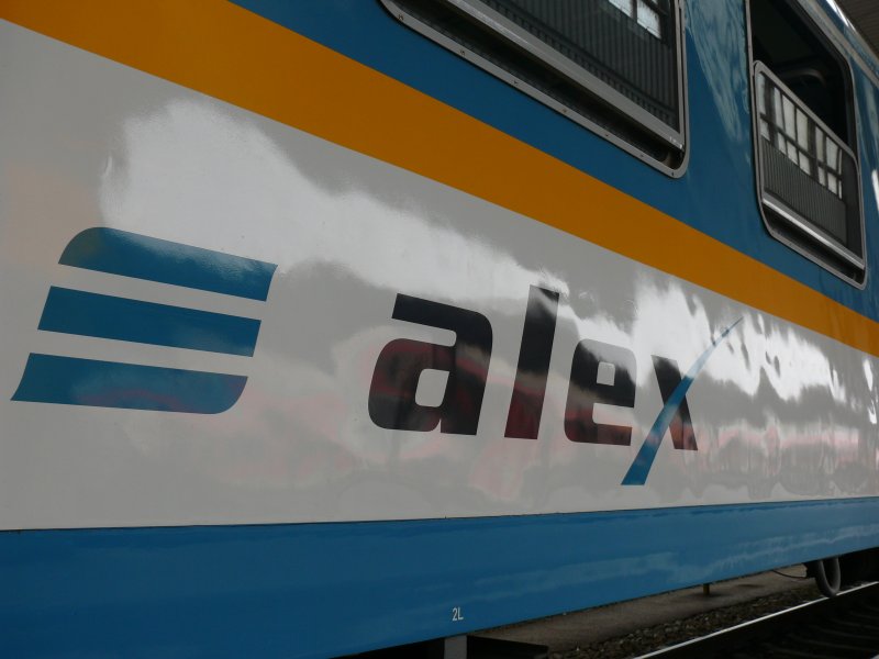 Impression an einem Alex Wagen in Mnchen Hbf, 8.4.2009