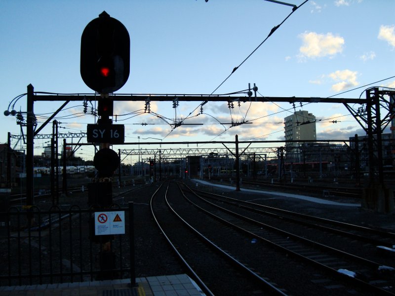 Impression vom Bahnhof Central in Sydney am Abend des 18.07.2008