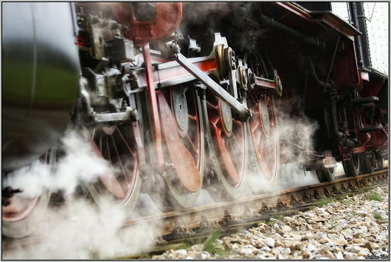 Impression der Dampflok 657.2770 auf der Museumsstrecke Ampflwang-Timelkam. 4.10.2008