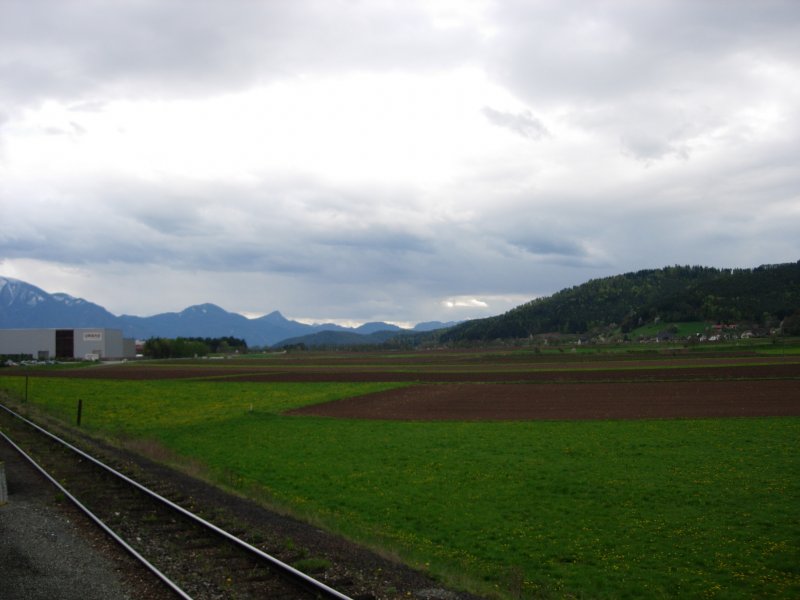Impressionen von der Lavanttalbahn. Hier in der Nhe von Bleiburg