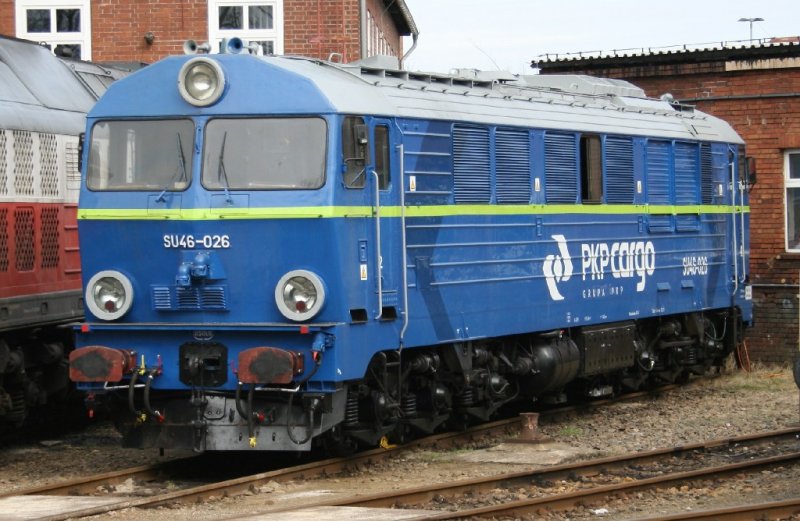 In Cottbus soll die SU46-026 mit deutschem Zugfunk ausgerstet werden.Sie ist schon eine von vier blauen SU46 in Polen.28.02.09