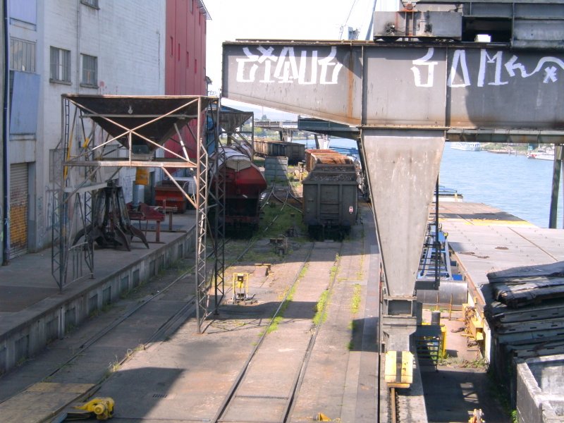 In einem Gterbahnhof im Hafengebiet von Basel am 23.05.2009.