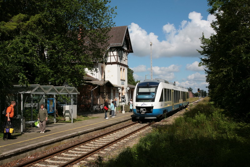In Gadebusch hat der Ostseelandverkehr einfahrt nach Parchim. 22.06.2009