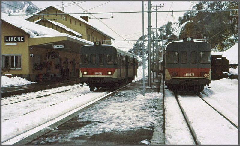 In Limone kreuzen sich Aln 668.1096 und Aln 668.1120. (Archiv 03/79)