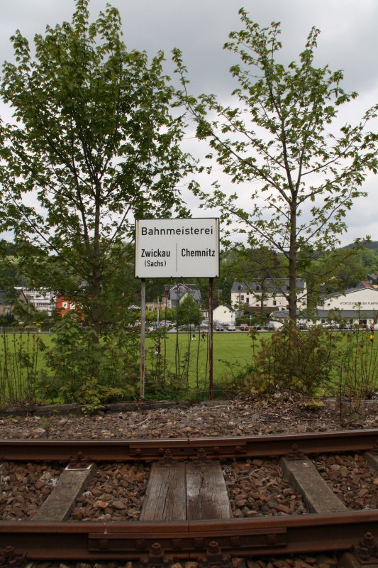 In Markersbach steht nahe des Bahnhofs dieses Schild an der Erzgebirgischen Aussichtsbahn. Ob es noch Aktuell ist? (09.05.09)
