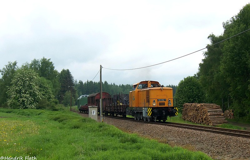 In der Nhe von Scheibenberg konnte 106 992 am 22.05.2009 mit DGS 91905 ein weiteres mal abgelichtet werden.