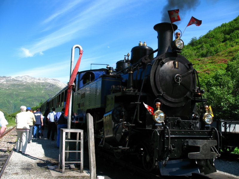 In Tiefenbach wurde am 23.06.2007 Wassergefasst.
Die Lok 1 Furkahorn  BJ.1913 wurde im Jahr 1985
in einer Remise in Da Lat aufgefunden.Die DFB 
schaffte die Lok 1990 in die Schweiz zurck wo,sie
in den Jahren 1992/93 Grndlich aufgearbeitet wurde.