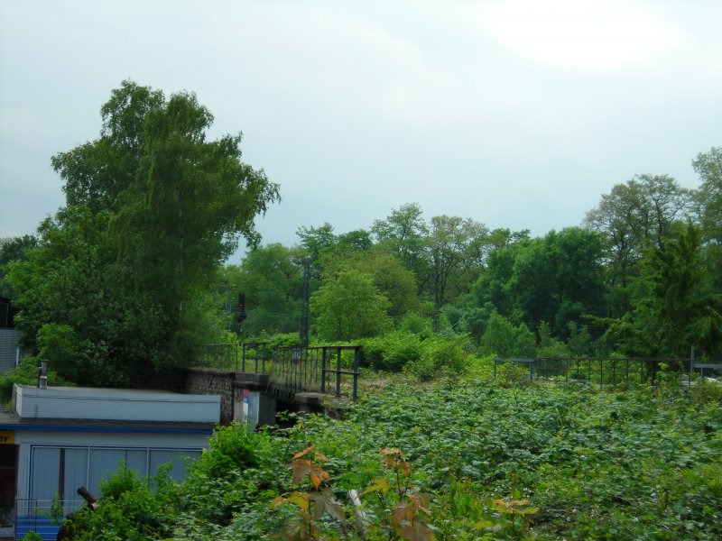 Industriegleis in Gelsenkirchen, im Hintergrund trifft die strecke auf die hauptstrecke kurz vorm Gelsenkirchner HBF