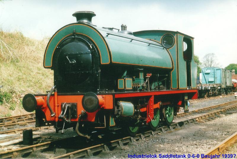 Industrielok Saddletank class 0-6-0 Baujahr 1939?
Eingestellt bei der Great Central Railway in Loughborough.