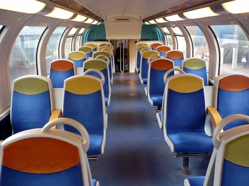 Inneneinrichtung Obergescho V2BN-Doppelstockwagen der Transilien SNCF, 16.10.2008