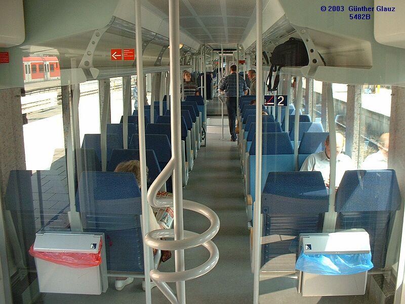 Inneneinrichtung im VT 114  Fischbachau  am 02.08.2003