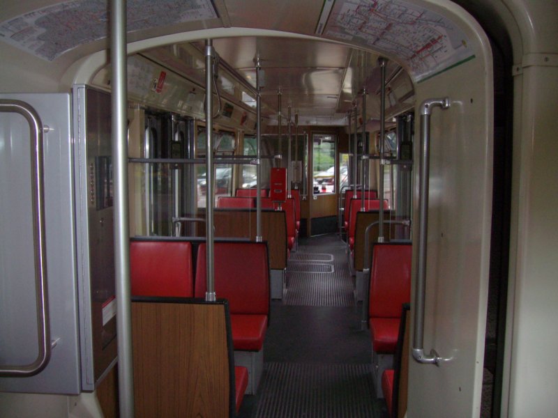 Innenraum eines GT8S aus D�sseldorf