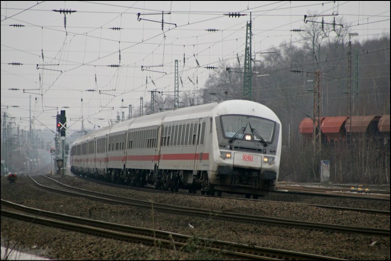 InterCity 2310  Nordfriesland , von Frankfurt(Main) Hbf nach Westerland (Sylt) fhrt bei Bochum-Ehrenfeld zur Kste. (24.02.2008)