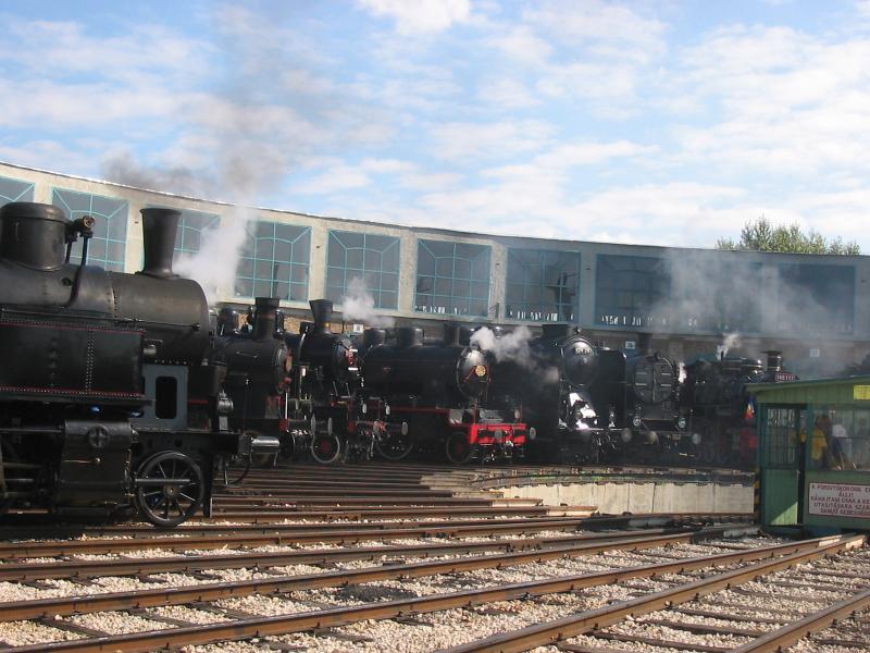 Internationale Lokparade am 18.09.2004. im Ungarischen Eisenbahnmuseum, Budapest