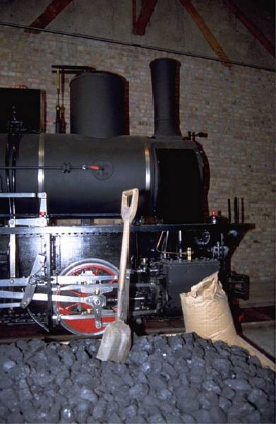 Internationale Rheinregulierung(IRR)Dienstbahn,Dampflok  Maffei  bei einer frheren Aufnahme im Lokschuppen Werkhof Lustenau/A
