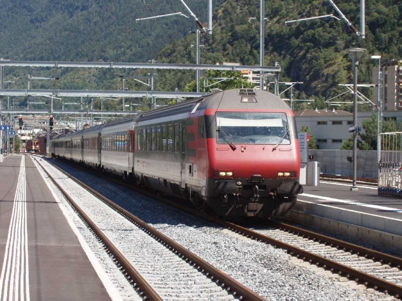 Interregio nach Geneve Aeroport in Visp. 04.08.07