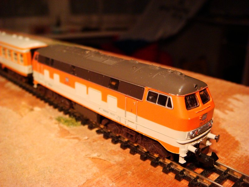 Inventar Sur N: V 218 137 im  City-Bahn  Design von Fleischmann.