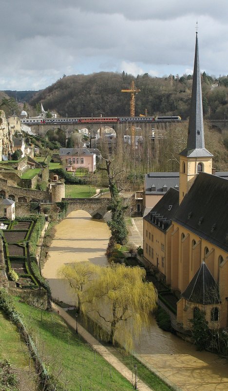 IR 113 kurz vor der Ankunft in Luxenbourg.
(12.03.2008)